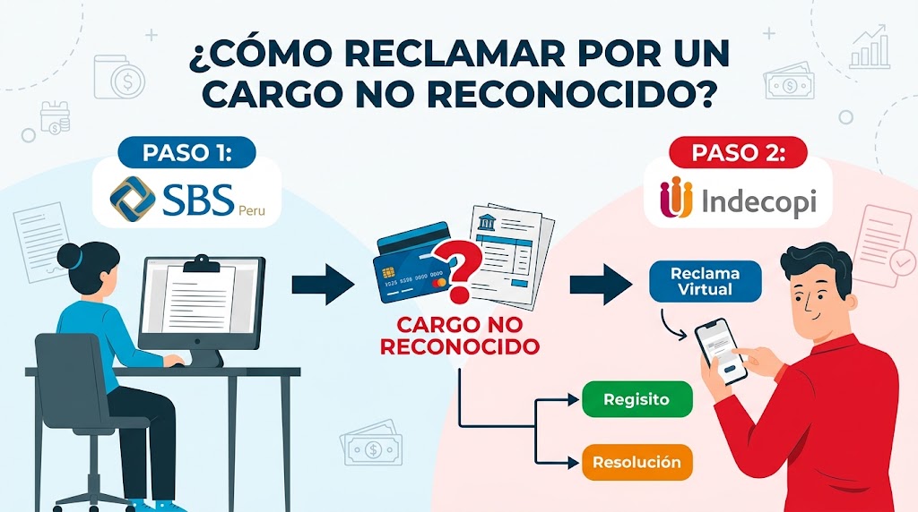 Cómo reclamar ante la SBS o Indecopi por un cargo no reconocido